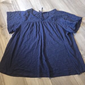 Lane Bryant Deep Blue Blouse